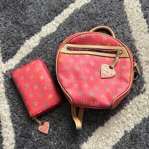 Dooney and Bourke backpack and wallet